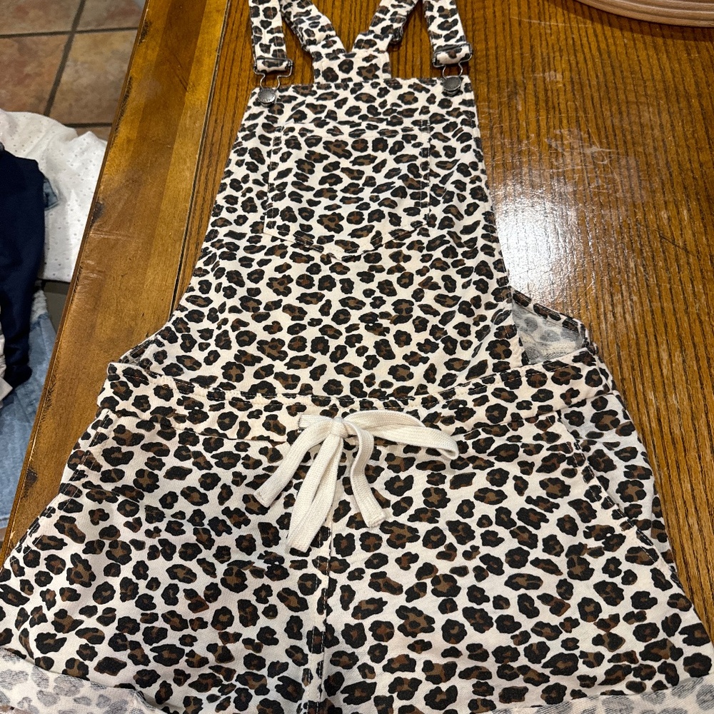 Leopard Shorts overalls